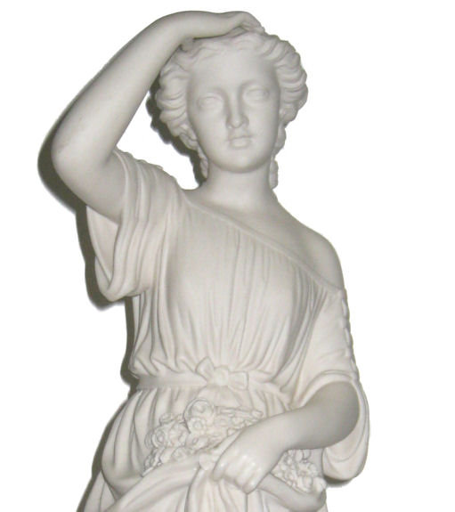 Antique English Copeland Parian Bisque Sculpture Entitled Sunshine by William Brodie