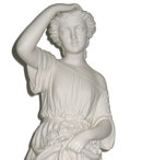 Antique English Copeland Parian Bisque Sculpture Entitled Sunshine by William Brodie