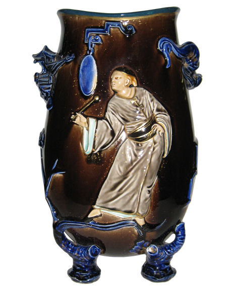 Hautin Boulenger HB & Cie Choisy-le-Roi Faience Vase