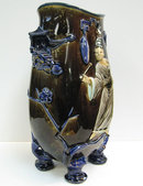 Hautin Boulenger HB & Cie Choisy-le-Roi Faience Vase