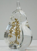 Steuben Partridge in a Pear Tree Sculpture