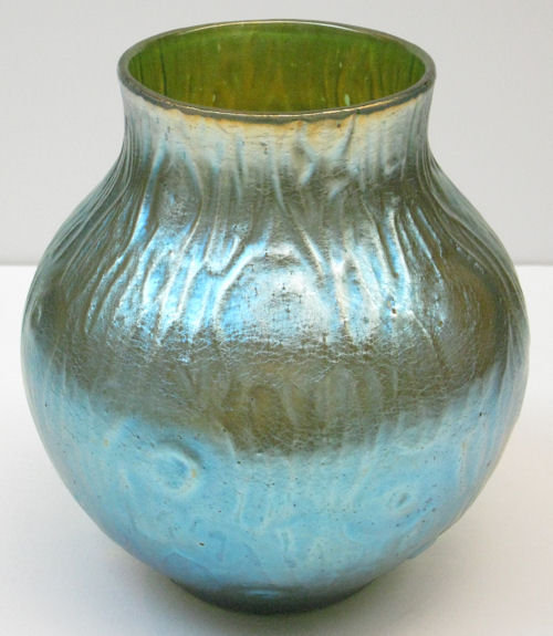 Loetz Creta Silberiris Rusticana Glass Vase