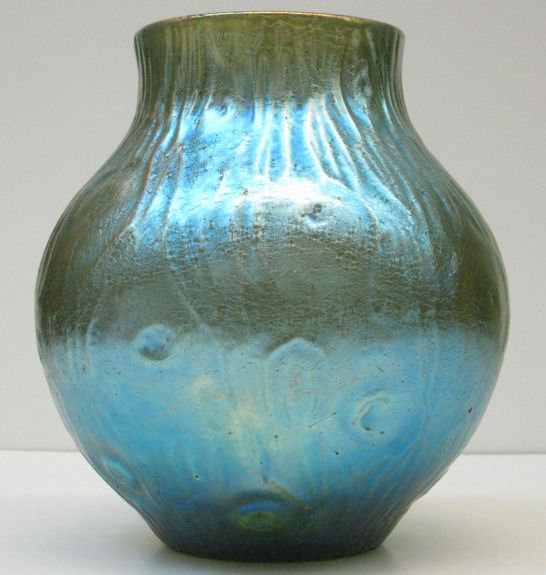 Loetz Creta Silberiris Rusticana Glass Vase