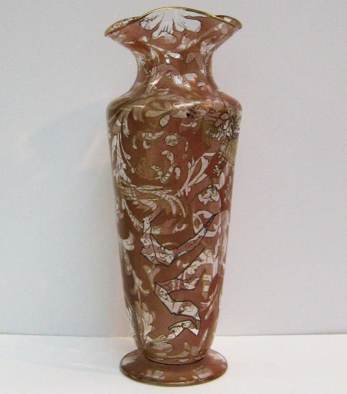Rare Mount Washington Verona Glass Vase