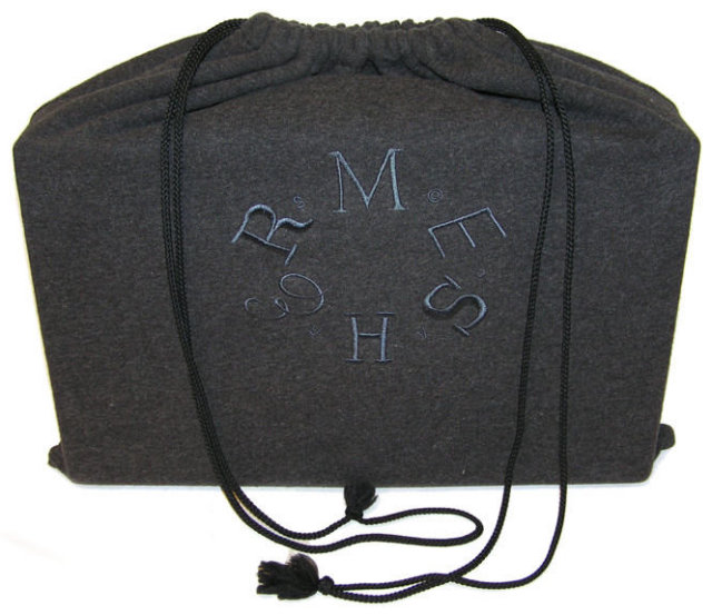Hermes Black Leather Jewelry Case