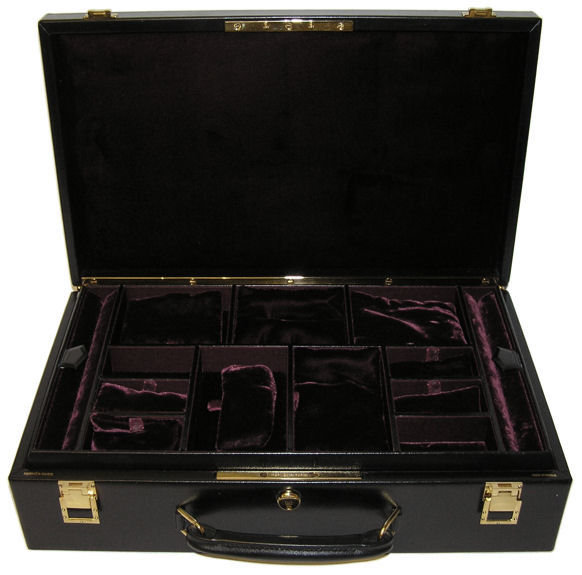 Hermes Black Leather Jewelry Case