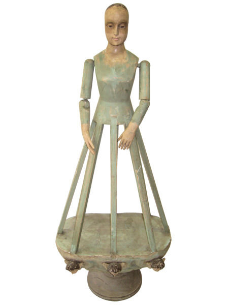 Antique Latin American Virgin Santos Saint