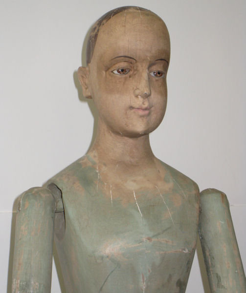 Antique Latin American Virgin Santos Saint