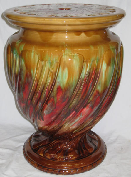 Antique Minton Porcelain Garden Seat