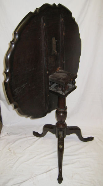 Antique Mahogany Tilt Top Tripod Table