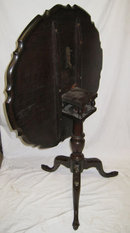 Antique Mahogany Tilt Top Tripod Table