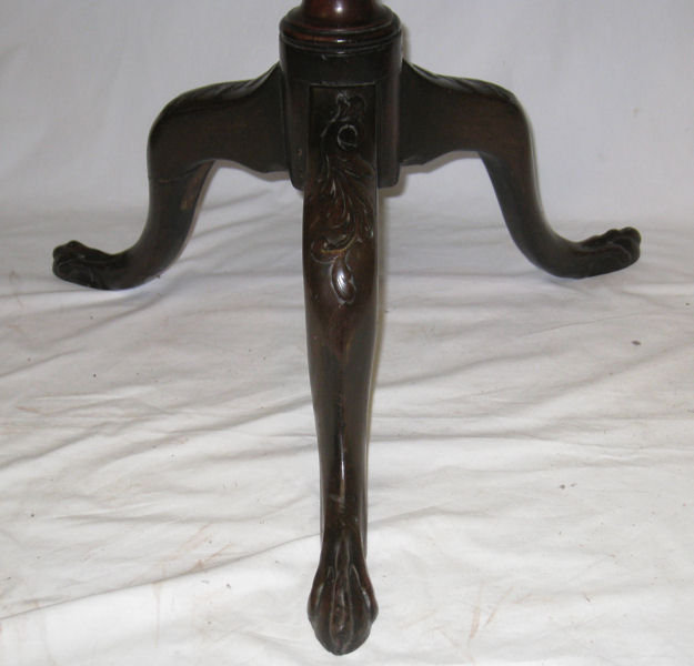Antique Mahogany Tilt Top Tripod Table