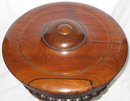 Antique Round Rosewood Tripod Stand Humidor or Teapoy