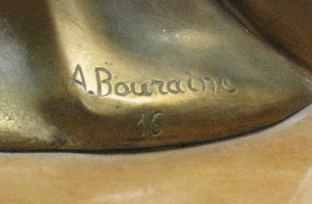 Marcel Andre Bouraine Art Deco Chryselephantine Bronze