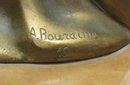 Marcel Andre Bouraine Art Deco Chryselephantine Bronze