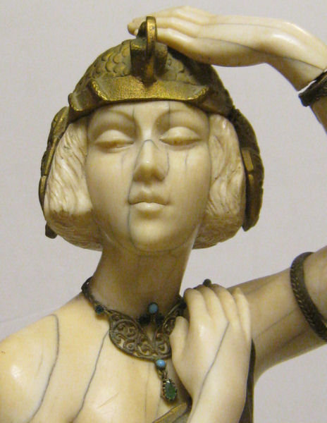 Marcel Andre Bouraine Art Deco Chryselephantine Bronze