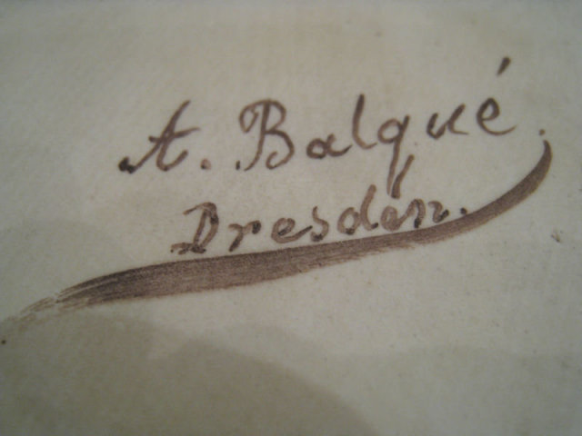 Prussian or German Military Officer Balque KPM Plaque