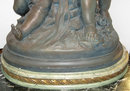 Neoclassical Allegorical Patinated Gesso Cherubs Group Sculpture