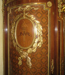 Palatial Antique French Louis XVI Style Armoire Cabinet After Benneman