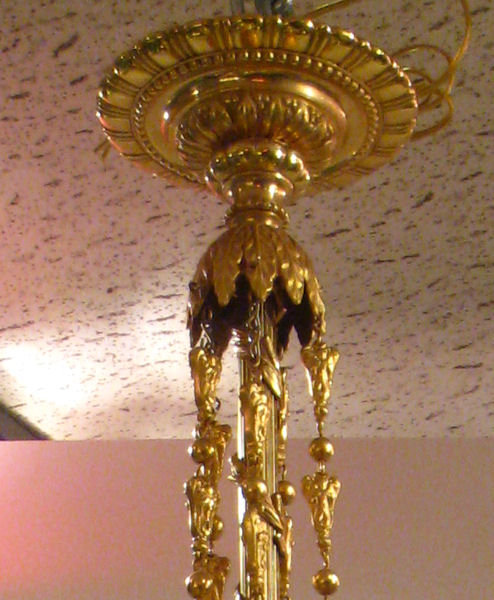 Antique Louis XV Style Gilt Bronze 10-Light Chandelier