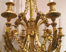 Antique Louis XV Style Gilt Bronze 10-Light Chandelier