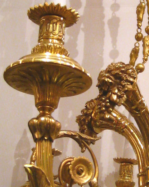 Antique Louis XV Style Gilt Bronze 10-Light Chandelier