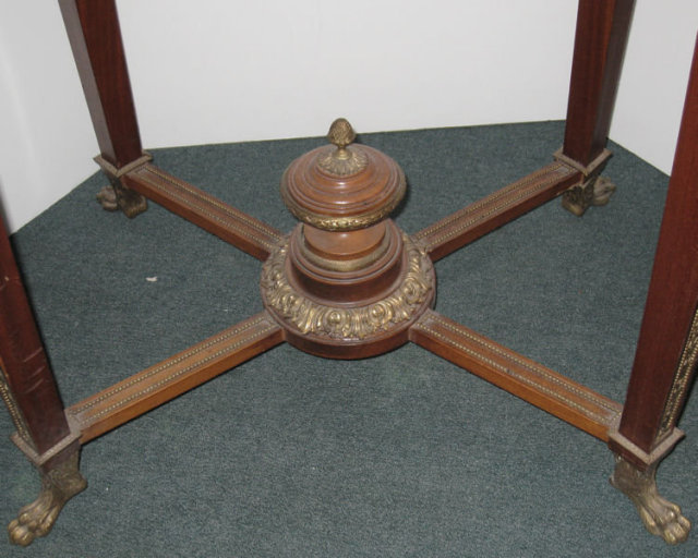 Antique French Louis XVI Style Malachite Gueridon Table