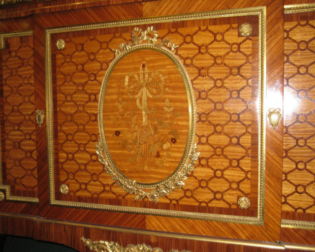Antique Louis XVI Style Commode Side Cabinet Sideboard