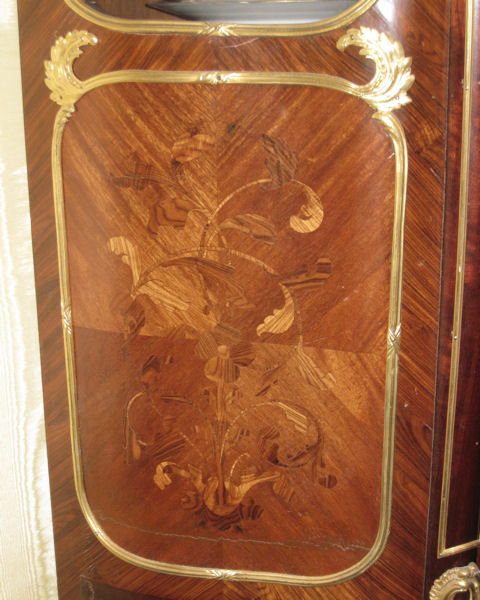 Antique Bronze Mounted French Louis XV Style Vitrine
