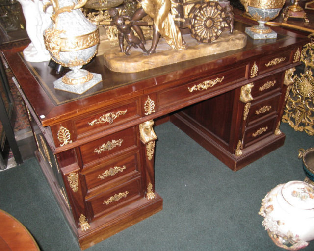 Antique Neo-Egyptian French Empire Revival Desk