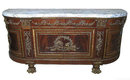 Antique French Louis XVI Style Sideboard Commode After Guillame Benneman