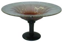 Schneider Violet Glass Centerpiece Footed Bowl