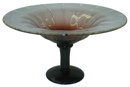 Schneider Violet Glass Centerpiece Footed Bowl