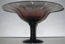 Schneider Violet Glass Centerpiece Footed Bowl