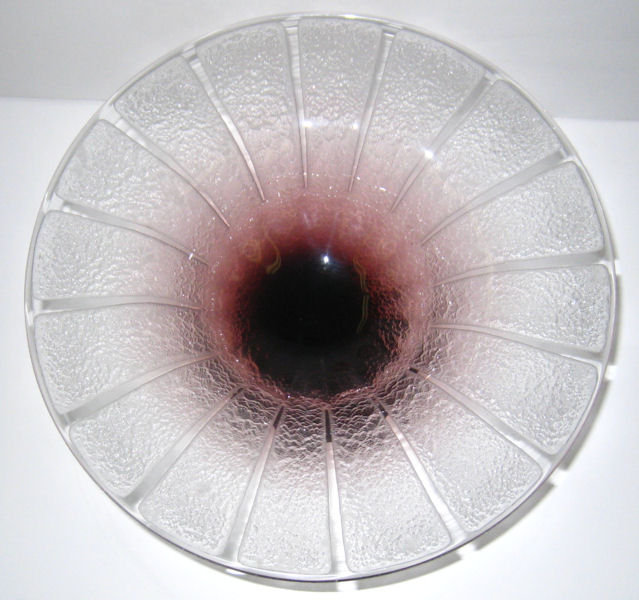 Schneider Violet Glass Centerpiece Footed Bowl