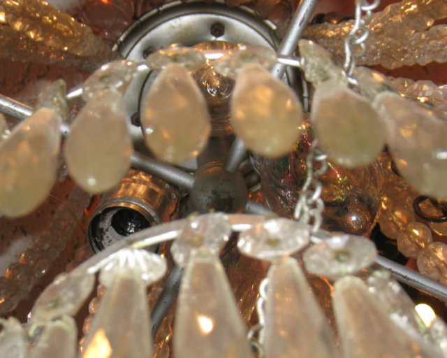 French Cascading Crystal Chandelier