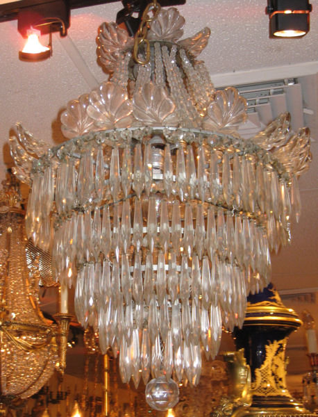 French Cascading Crystal Chandelier