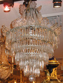 French Cascading Crystal Chandelier