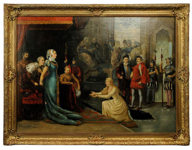 Audience with Queen Elizabeth I Oil on Canvas