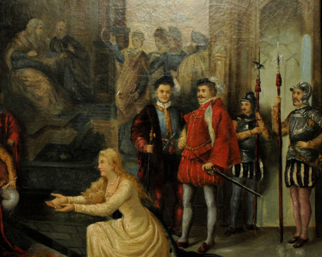 Audience with Queen Elizabeth I Oil on Canvas