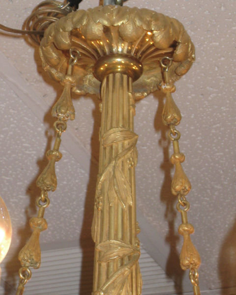 Louis XVI Style 18-Light Ormolu Bronze Chandelier After Pierre Gouthière