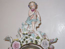 Antique Porcelain Mantle Clock in the Meissen Style