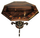 Antique Regency Style Octagonal Rosewood Tilt Top Center Table