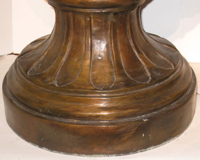 Pair of Massive Antique Campana Form Garden Urns