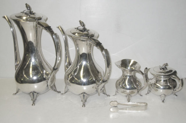 Mid-Century Japanese Sterling Tea & Coffee Set