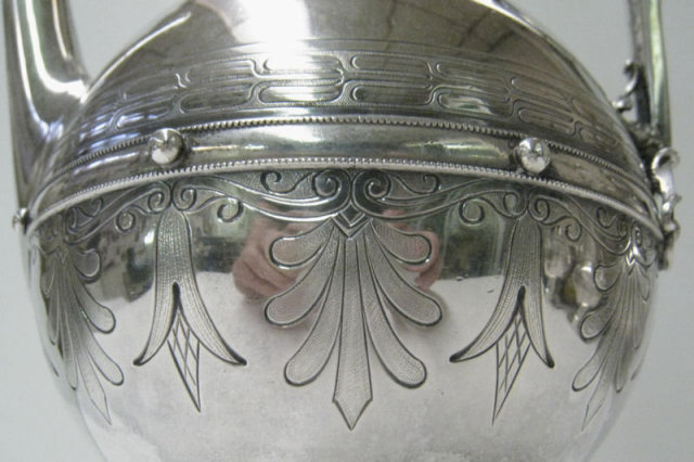 Antique Bailey & Co. Silver Tea & Coffee Set by Gorham