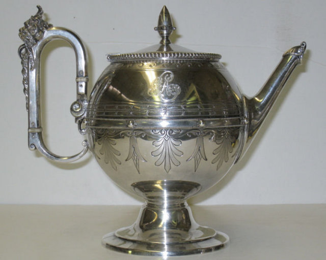 Antique Bailey & Co. Silver Tea & Coffee Set by Gorham