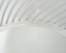1983 White & Clear Filigrana Glass Egg Sculpture by Venini