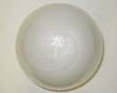 1983 White & Clear Filigrana Glass Egg Sculpture by Venini