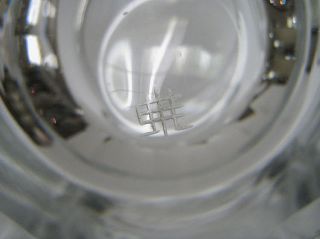 Large Lobmeyr Crystal Glass Goblet with Abraham Lincoln Engraved Portrait